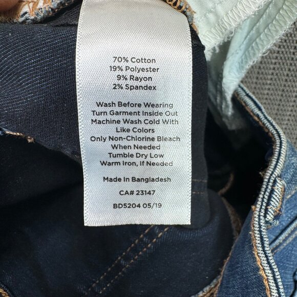 Talbots Womens Simply Flattering 5-Pocket Straight Leg Demin Jeans Size 2P - Picture 12 of 13